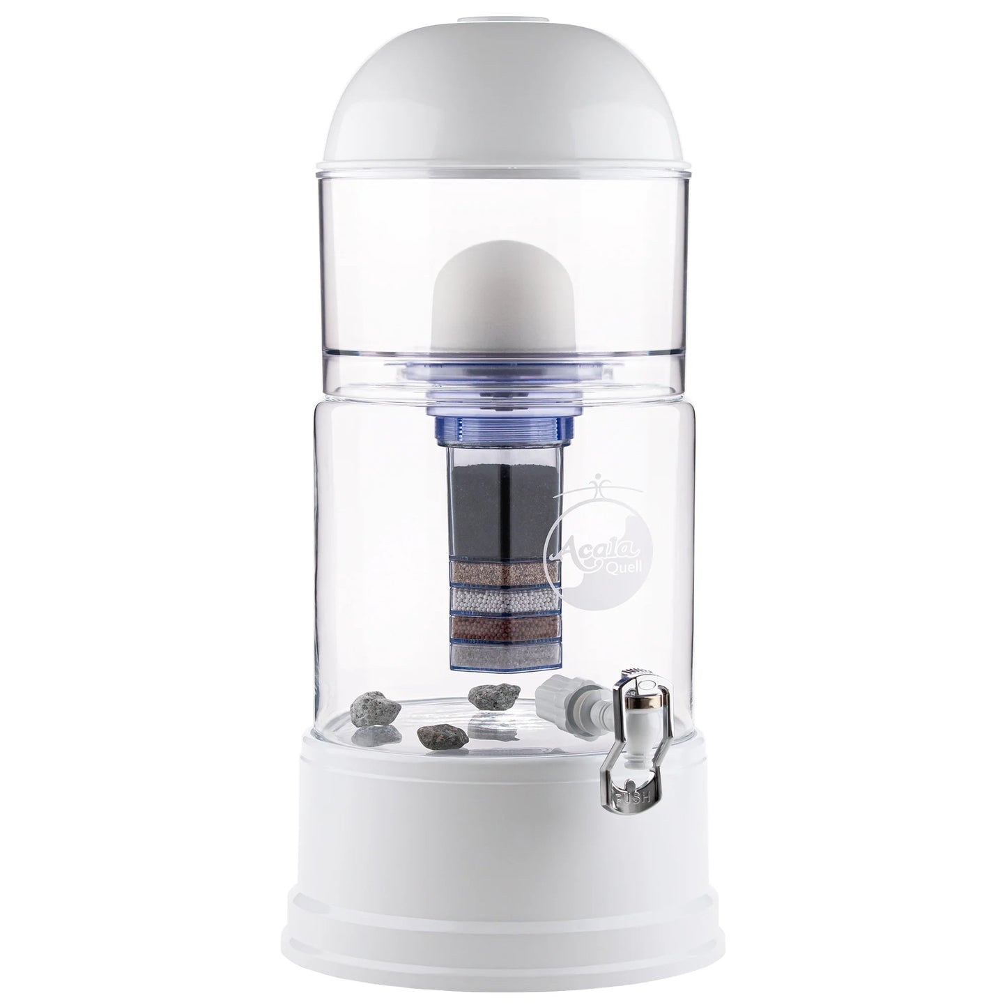 AcalaQuell® Luna kristallklar | weiß | 8 Liter für 1-4 Personen | verschiedene Optionen | Einsteigerset groß