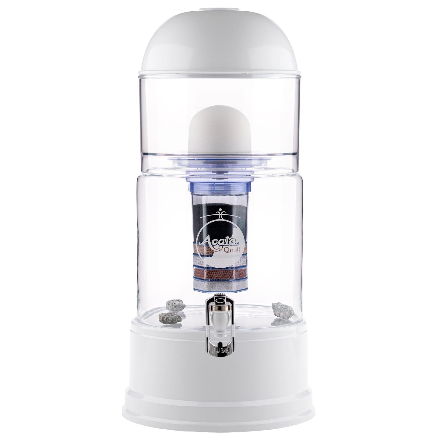 AcalaQuell® Luna kristallklar | weiß | 8 Liter für 1-4 Personen | verschiedene Optionen | Einsteigerset klein
