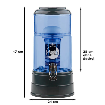 AcalaQuell® Mini blau | anthrazit | 5 Liter für 1-2 Personen | verschiedene Optionen | Einsteigerset groß