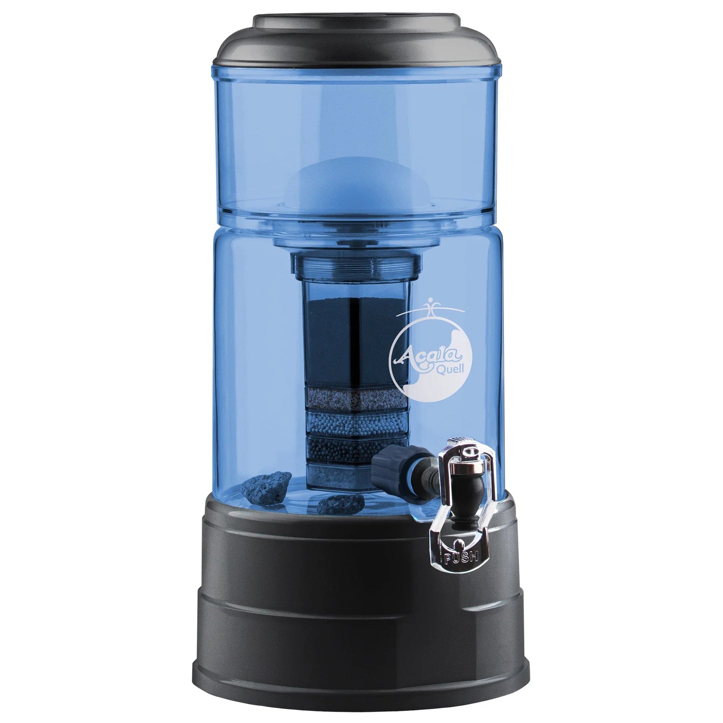 AcalaQuell® Mini blau | anthrazit | 5 Liter für 1-2 Personen | verschiedene Optionen | Einsteigerset groß
