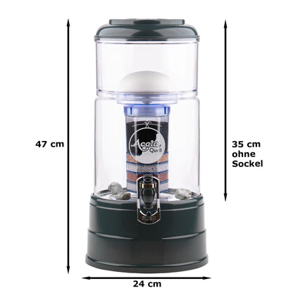 AcalaQuell® Mini kristallklar | anthrazit | 5 Liter für 1-2 Personen | verschiedene Optionen | Einsteigerset klein