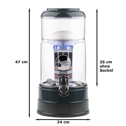 AcalaQuell® Mini kristallklar | anthrazit | 5 Liter für 1-2 Personen | verschiedene Optionen | Einsteigerset groß