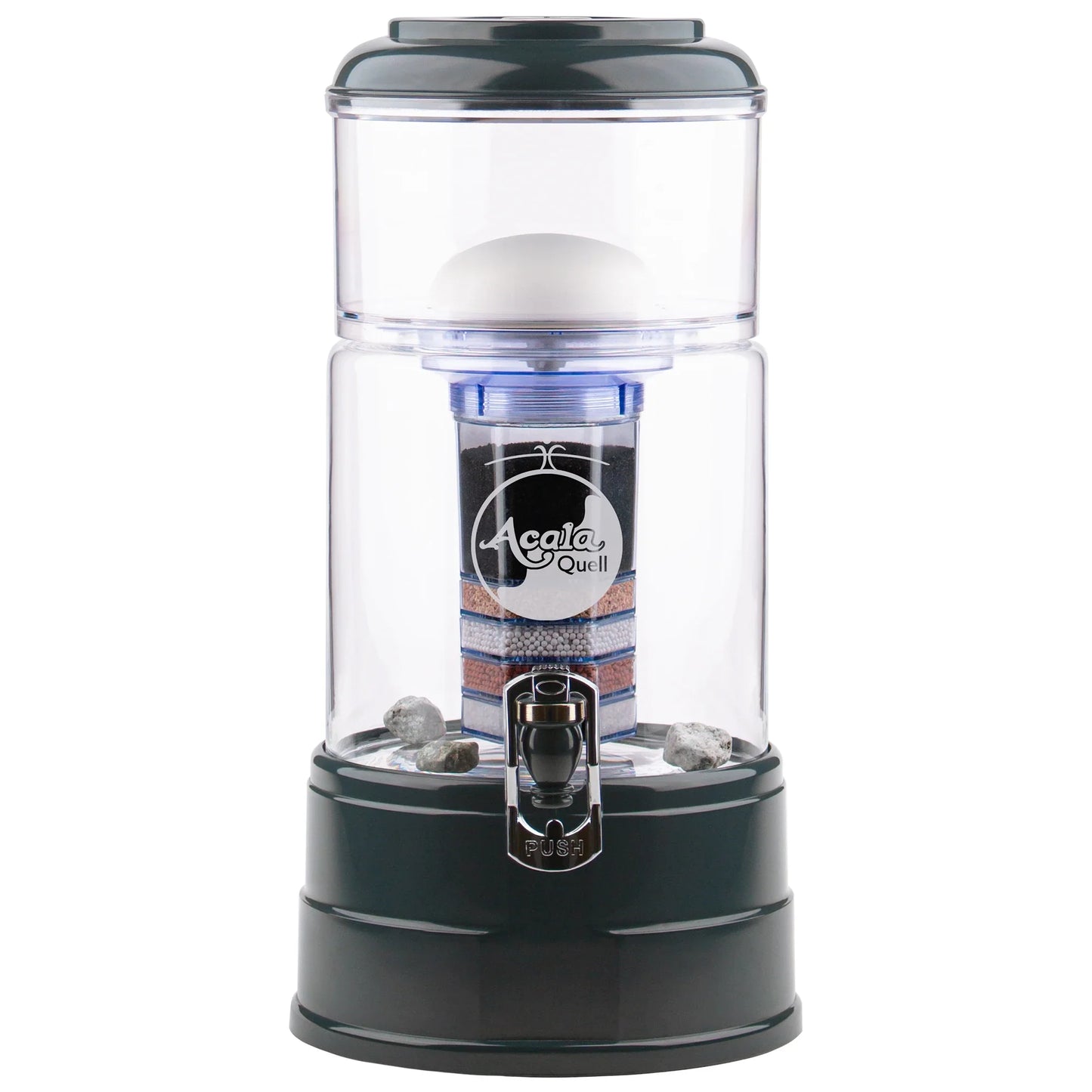 AcalaQuell® Mini kristallklar | anthrazit | 5 Liter für 1-2 Personen | verschiedene Optionen | Einsteigerset groß