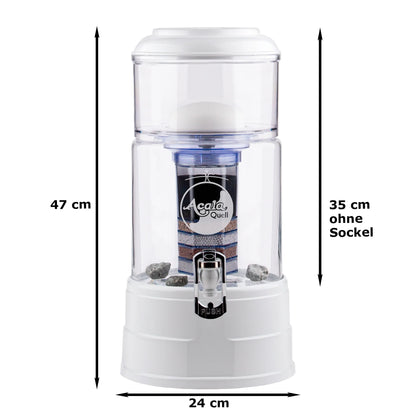 AcalaQuell® Mini kristallklar | weiß | 5 Liter für 1-2 Personen | verschiedene Optionen | Einsteigerset groß