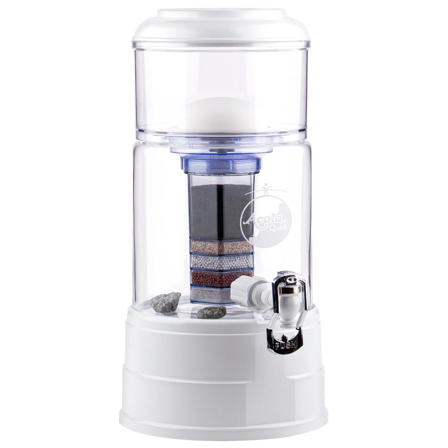 AcalaQuell® Mini kristallklar | weiß | 5 Liter für 1-2 Personen | verschiedene Optionen | Einsteigerset groß