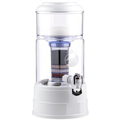 AcalaQuell® Mini kristallklar | weiß | 5 Liter für 1-2 Personen | verschiedene Optionen | Einsteigerset groß