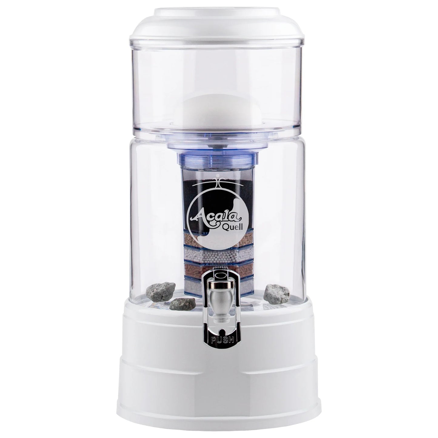 AcalaQuell® Mini kristallklar | weiß | 5 Liter für 1-2 Personen | verschiedene Optionen | Einsteigerset groß