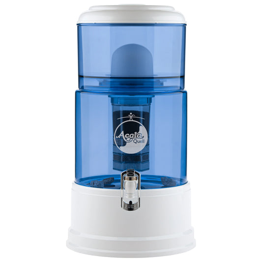 AcalaQuell® Grande blau | weiß | Glastank 10 Liter | verschiedene Optionen