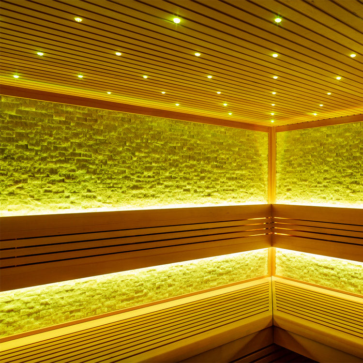 EAGO Sauna AWT E1101C Hemlock 180x180 9kW Cilindro