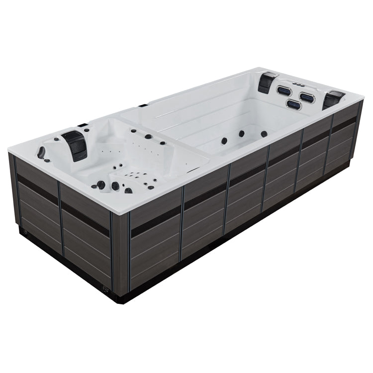 AWT® Innovation590 Swim Spa Whirlpool weiß 550x230 grau