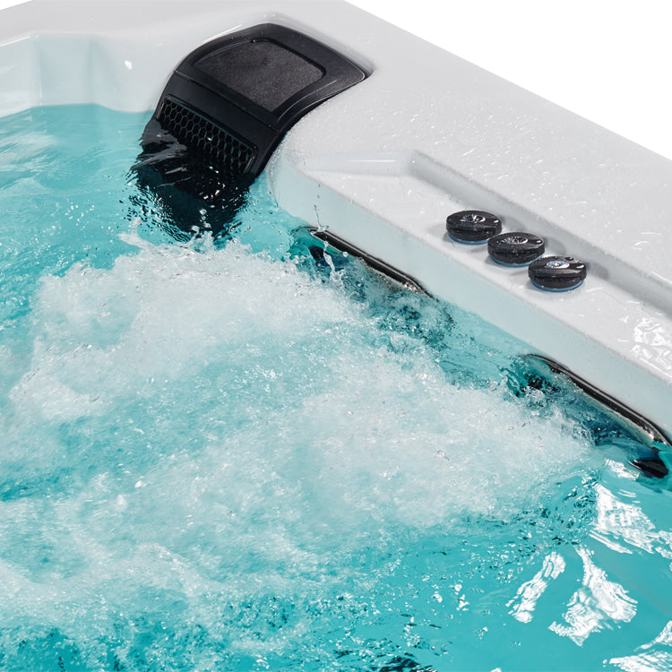 AWT® Innovation590 Swim Spa Whirlpool weiß 550x230 grau