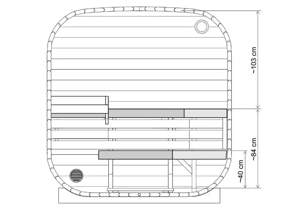 Finntherm Comfort Set Fasssauna Ellipso M Sauna