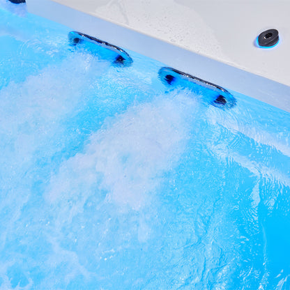 Swim Spa Whirlpool AWT Innovation380 weiß 380x220 grau