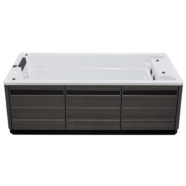 Swim Spa Whirlpool AWT Innovation380 weiß 380x220 grau