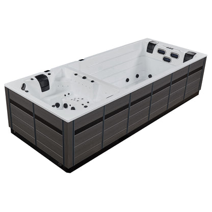 Swim Spa Whirlpool AWT Innovation590 Dual weiß 590x235 grau