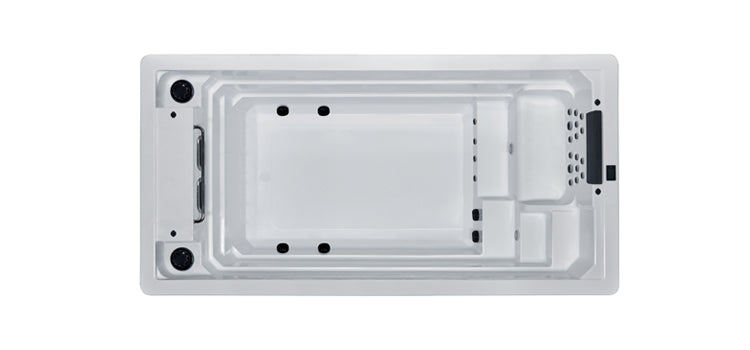 Swim Spa Whirlpool AWT Innovation380 weiß 380x220 grau