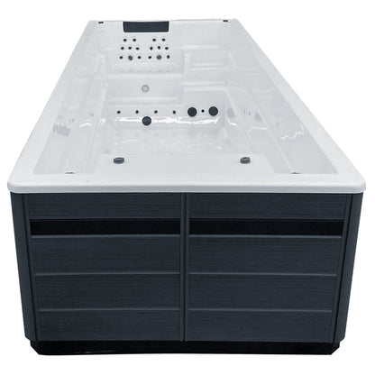 Swim Spa Whirlpool AWT Innovation550 weiß 550x230 grau