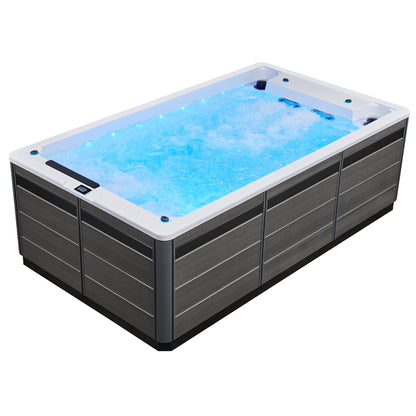 Swim Spa Whirlpool AWT Innovation380 weiß 380x220 grau