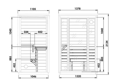 Finntherm Comfort Set Gartensauna Kuuma S Sauna