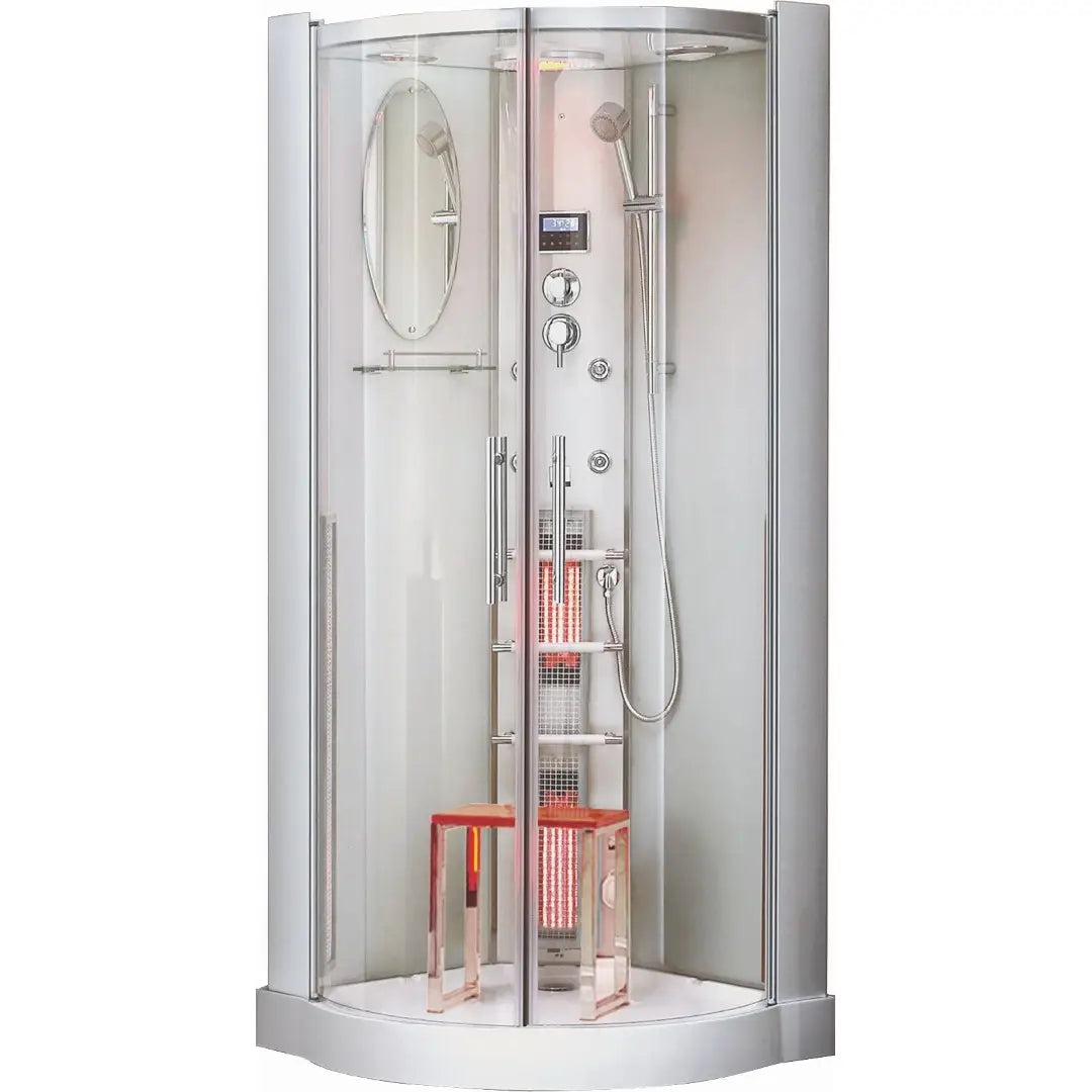 Dampfdusche Dusche Alaska inkl. Infrarotsauna 90x90cm