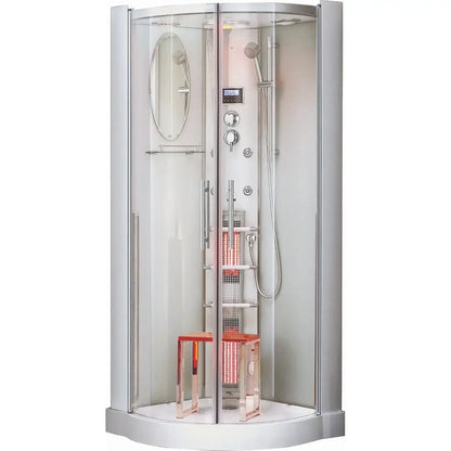 Dampfdusche Dusche Alaska inkl. Infrarotsauna 90x90cm