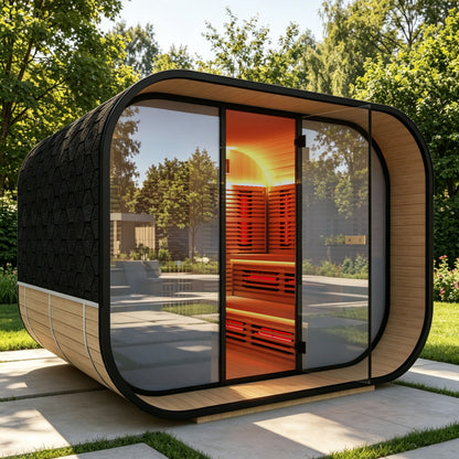 Outdoor Sauna Scandinavia Außensauna Harvia Infrarotkabine