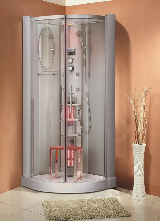 Dampfdusche Dusche Alaska inkl. Infrarotsauna 90x90cm