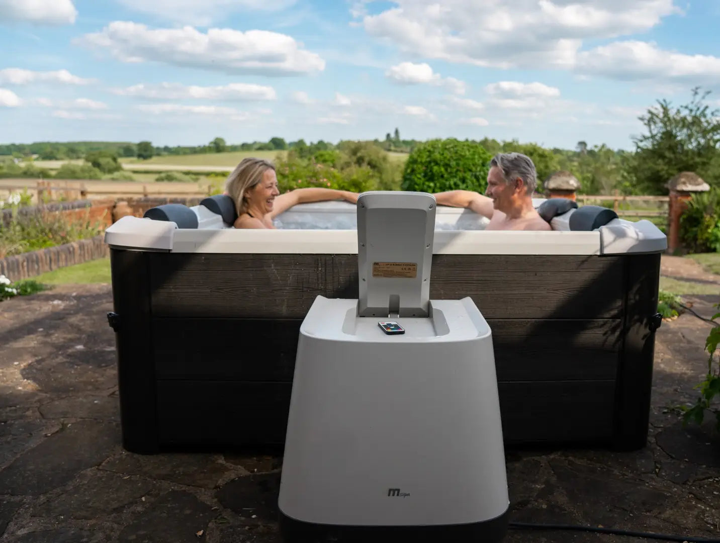 MSpa Whirlpool Oslo Swim Spa App 160x160x65cm F-OS063W Neues Modell