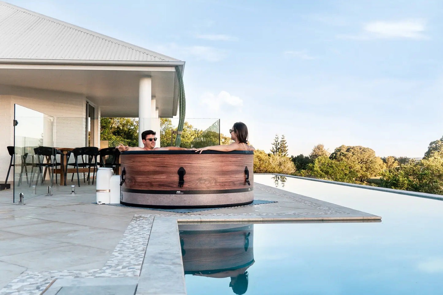 MSpa Whirlpool Duet Swim Spa aufblasbar 173x173x65cm