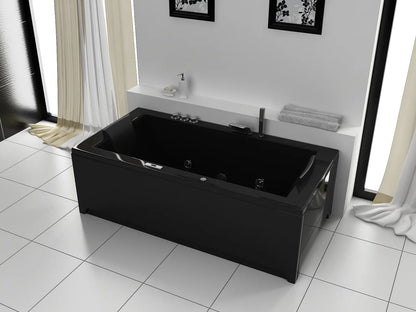Whirlpool Torino Badewanne Indoor 182x90 cm Black