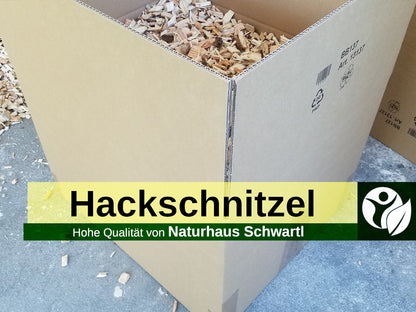 Premium 600 Liter Hackschnitzel Holzhackschnitzel Mulch Garten Einstreu Hochbeet